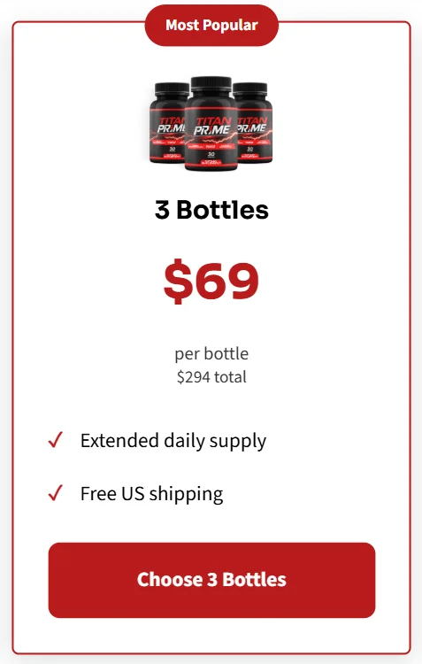 TitanPrime one bottle