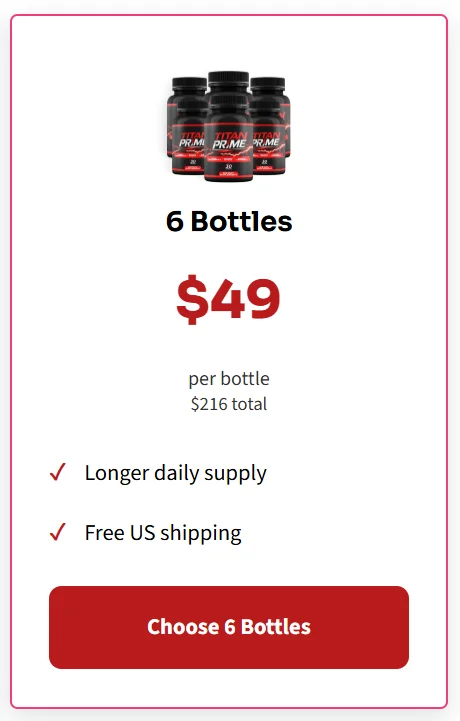 TitanPrime 6 bottles